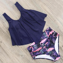 Load image into Gallery viewer, RUUHEE Bikini 2019 Swimwear Women High Waist Tankini Bikini Set