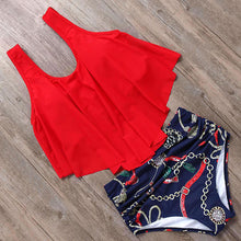 Load image into Gallery viewer, RUUHEE Bikini 2019 Swimwear Women High Waist Tankini Bikini Set