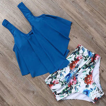 Load image into Gallery viewer, RUUHEE Bikini 2019 Swimwear Women High Waist Tankini Bikini Set
