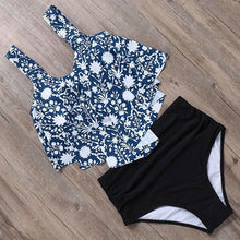 Load image into Gallery viewer, RUUHEE Bikini 2019 Swimwear Women High Waist Tankini Bikini Set