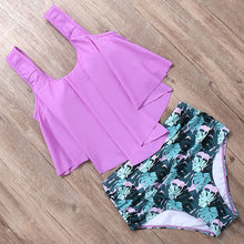 Load image into Gallery viewer, RUUHEE Bikini 2019 Swimwear Women High Waist Tankini Bikini Set
